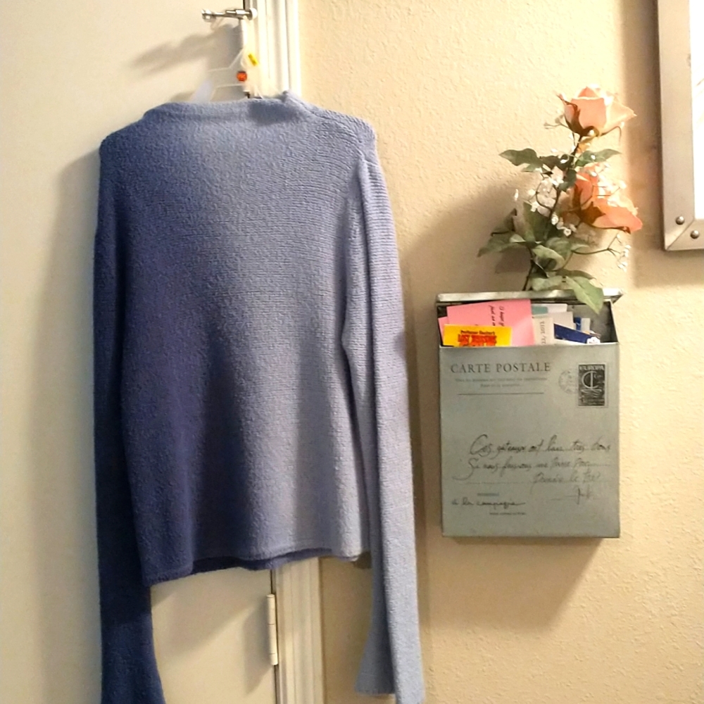 Ombre mock turtle neck sweater